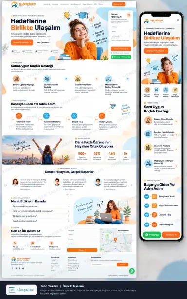 Sample website design for Tuition & Tutoring Centres