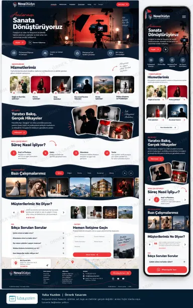 Sample website design for Creative & Design Studios