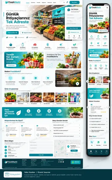 Supermarket — sample website design