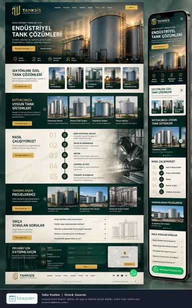 Sample website design for Tank & Water Tank Manufacturers