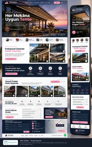 Tarpaulins, Awnings & Shutters — sample website design