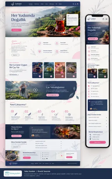 Sample website design for Tea & Coffee Stores