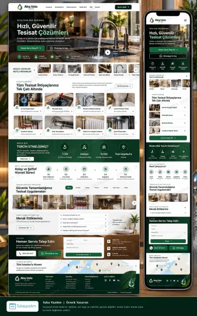 Technical Service & Plumber — sample website design