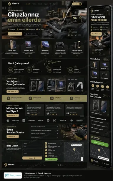 Sample website design for Handyman & Home Maintenance Services