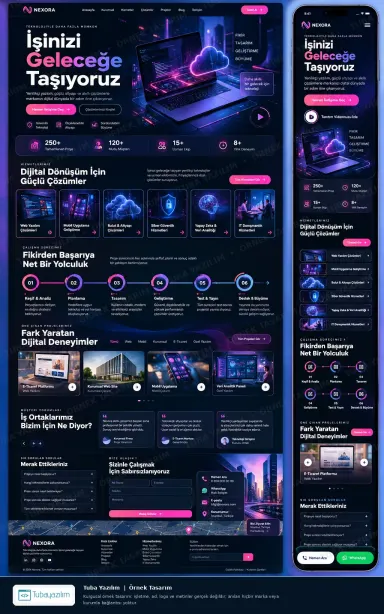 Technology & IT Sector — sample website design
