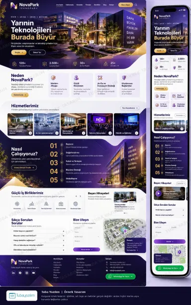 Sample website design for R&D & Technology Park Companies