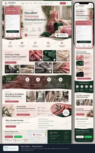 Textile Manufacturing — sample website design