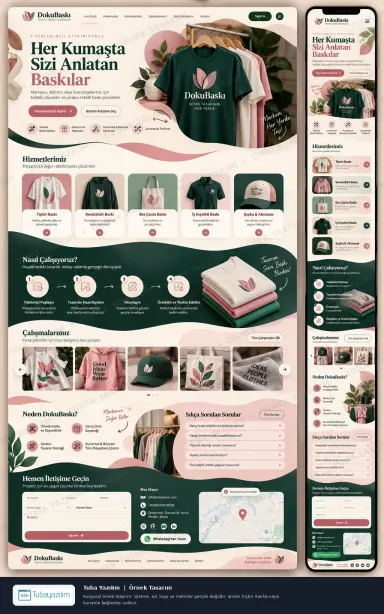 Sample website design for Textile & Garment Printing Companies