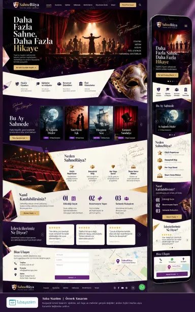 Sample website design for Theatres & Performing Arts Venues