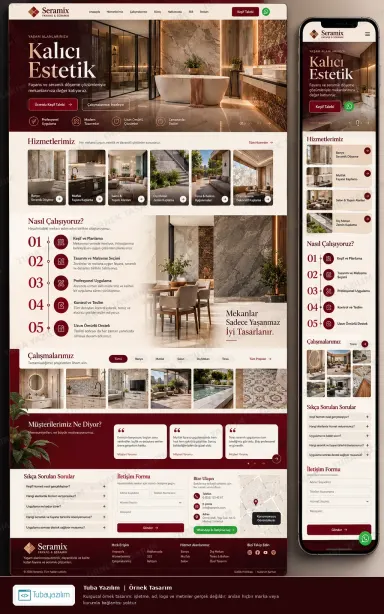 Sample website design for Flooring Contractors