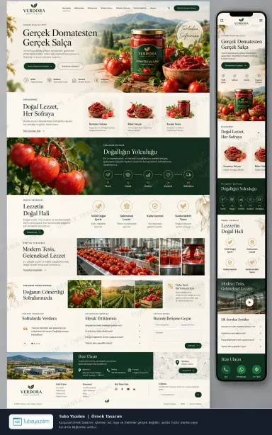 Tomato Paste Production — sample website design
