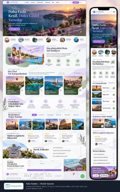 Sample website design for Tour Operators & Tour Guides