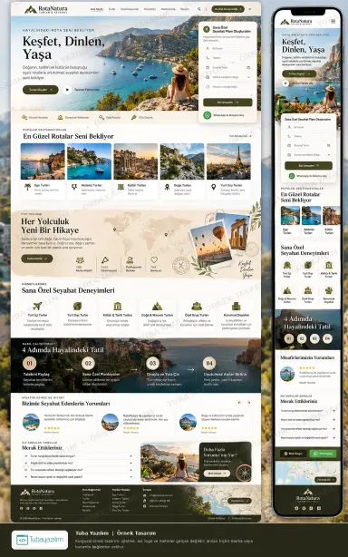 Sample website design for Travel Agencies