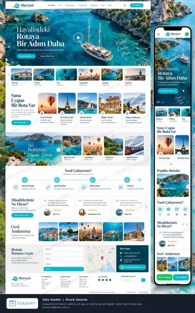Sample website design for Travel Agencies