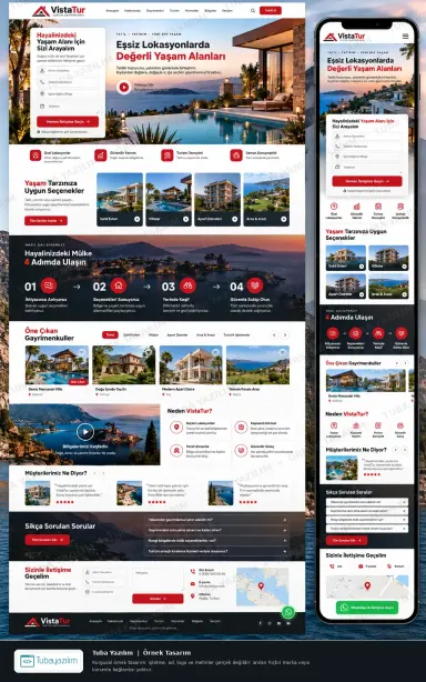 Tourism Real Estate — sample website design