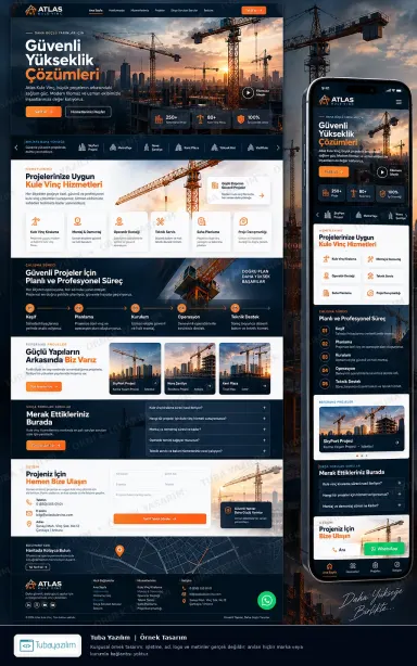 Sample website design for Crane Rental & Lifting Companies
