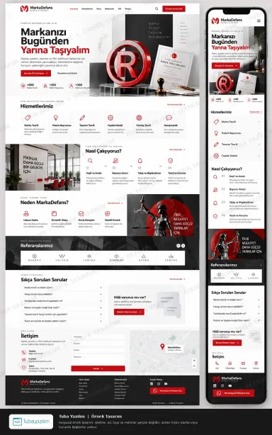 Sample website design for Patent & Trademark Attorneys