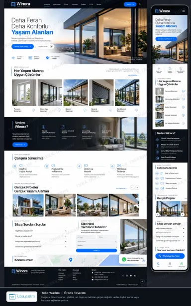 Sample website design for uPVC Windows, Doors & Insect Screen Suppliers
