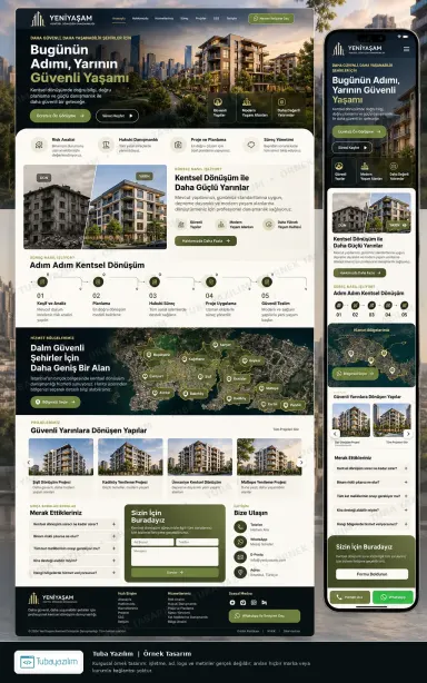 Sample website design for Urban Planning & Regeneration Consultants