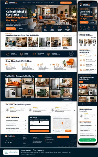 Sample website design for Second-Hand & Used Goods Stores