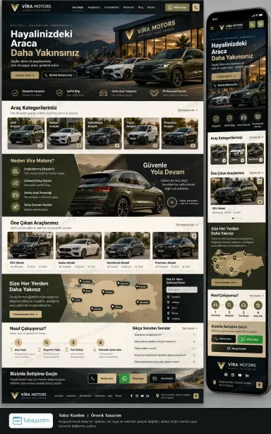 Sample website design for Car Dealerships & Showrooms