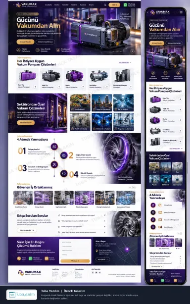 Sample website design for Pumps & Pneumatic Systems Suppliers