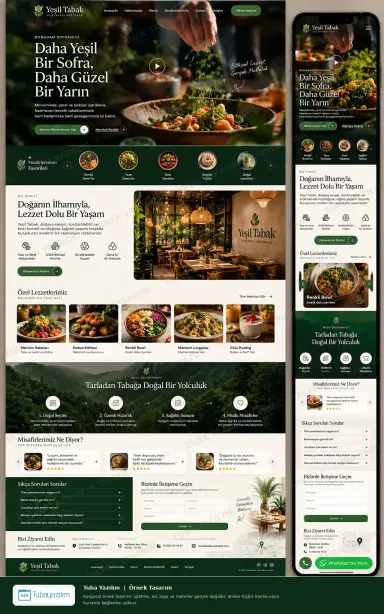 Sample website design for Vegan, Vegetarian & Organic Restaurants