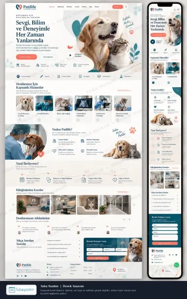 Sample website design for Veterinary Clinics