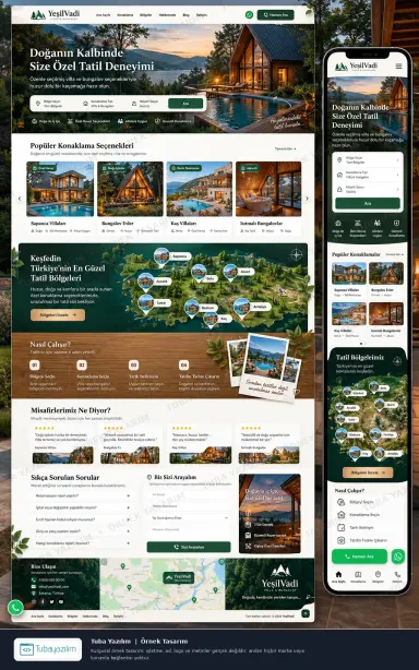 Sample website design for Holiday Homes & Villa Rental Companies