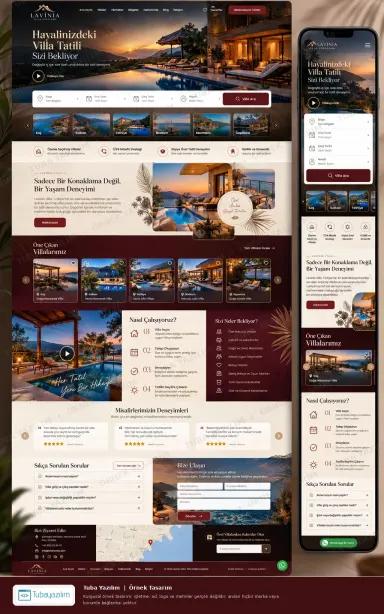Sample website design for Holiday Homes & Villa Rental Companies