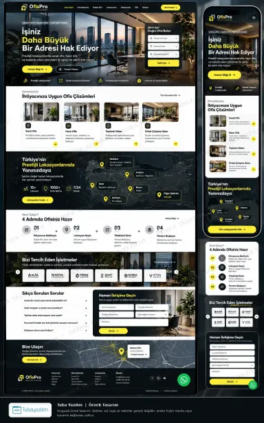 Sample website design for Serviced Offices & Virtual Office Providers