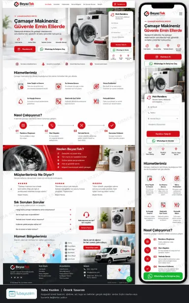 Washing Machine Repair — sample website design