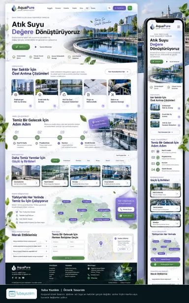 Sample website design for Water & Wastewater Treatment Companies