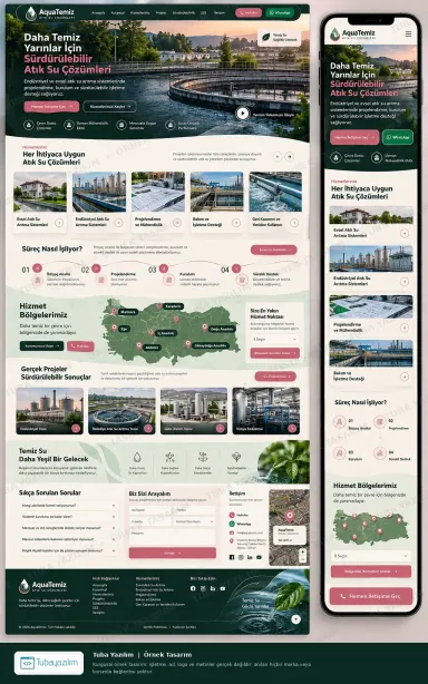 Sample website design for Water & Wastewater Treatment Companies