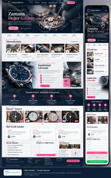 Sample website design for Watch Shops & Watch Repair