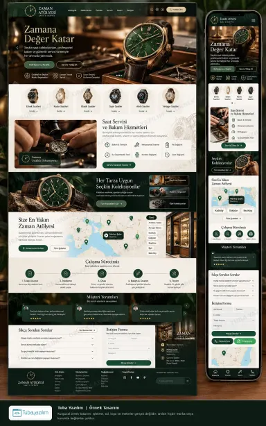 Sample website design for Watch Shops & Watch Repair