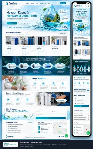 Sample website design for Water Filter & Purification System Suppliers