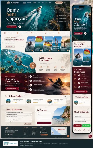 Water Sports — sample website design