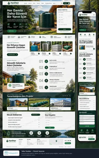 Sample website design for Tank & Water Tank Manufacturers
