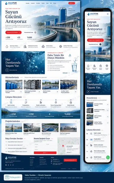 Sample website design for Water & Wastewater Treatment Companies