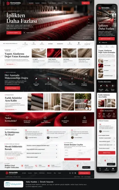 Weaving & Textiles — sample website design