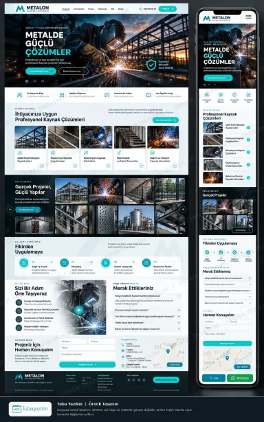 Sample website design for Welding & Ironwork Workshops