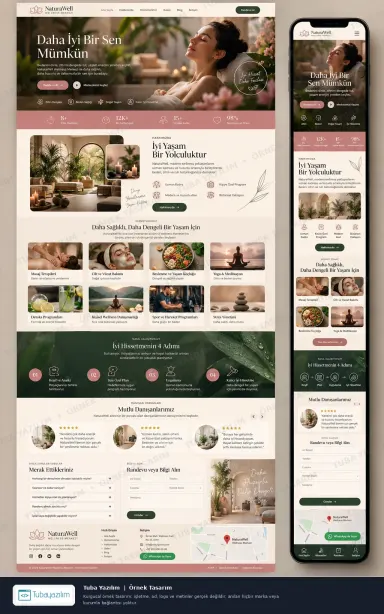 Sample website design for Spas & Wellness Centres