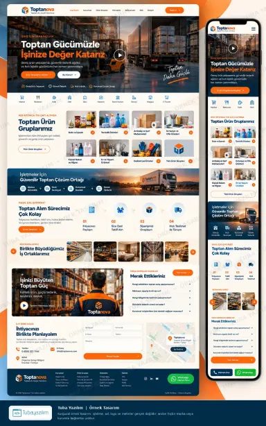 Sample website design for Wholesalers, Distributors & Dealers