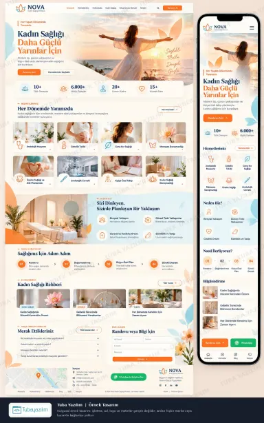 Women's Health & Gynecology — sample website design