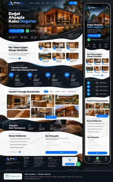 Sample website design for Carpentry & Woodwork Workshops