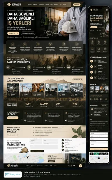 Sample website design for Occupational Health & Safety Services