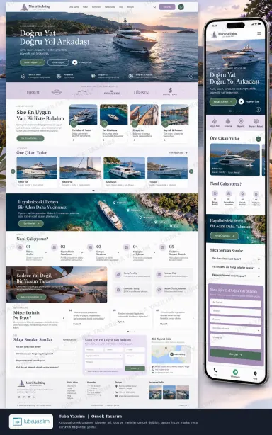 Yacht Broker — sample website design