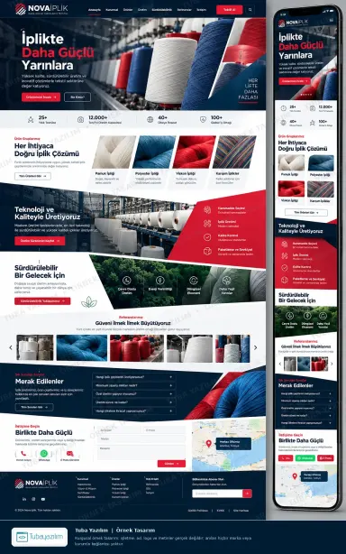 Yarn Manufacturer — sample website design