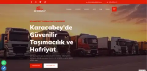 Screenshot of the 02 Nakliyat ve Hafriyat website